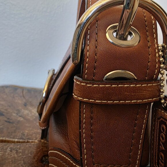 Coach F10188 Soho Small Hobo Shoulder Bag Tan Leather w/ Dustbag Authenticated - Picture 15 of 16